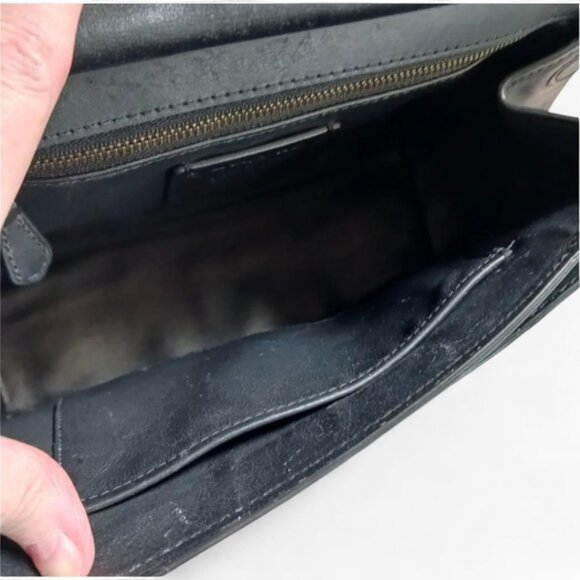 Coach Drifter Top Handle  – Reptile Embossed Leather, Crossbody Strap, Gunmetal - Picture 9 of 15